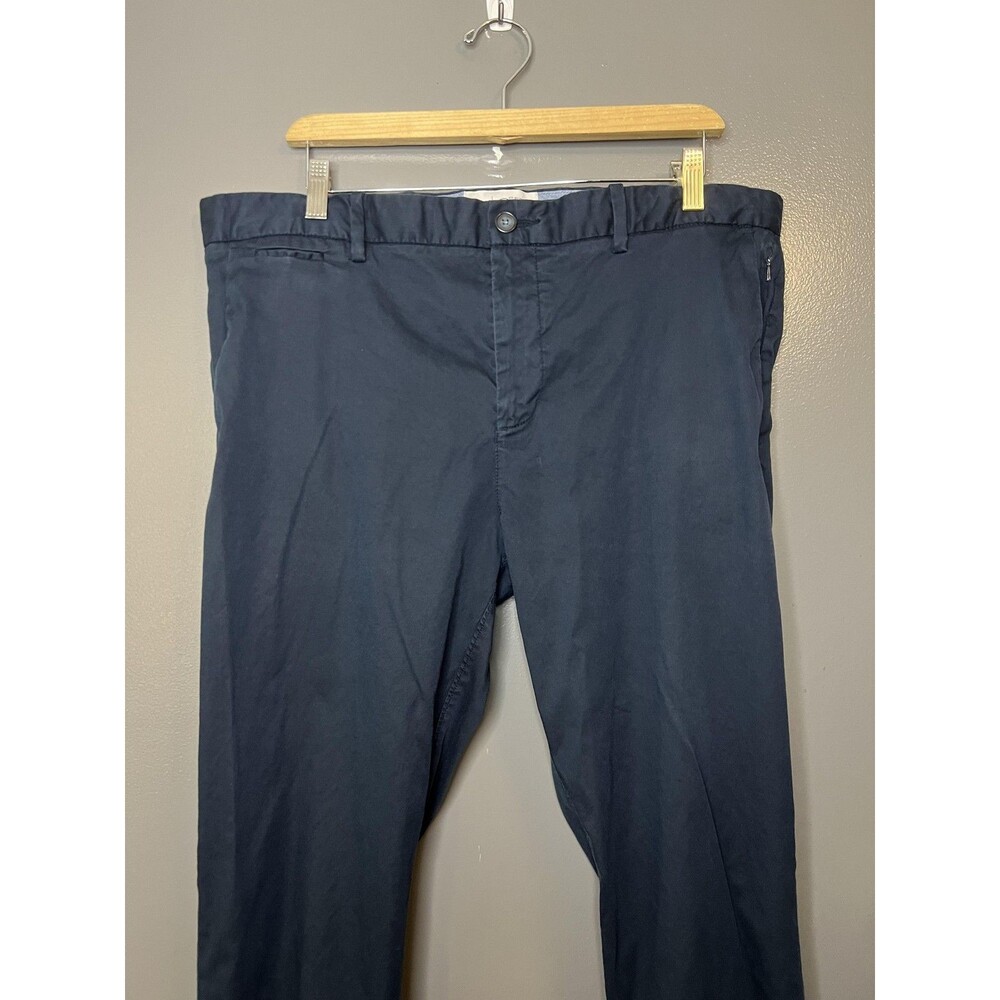 Original Penguin Pants Mens 38x32 Blue Chino Stretch Straight Casual OP4349